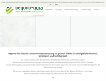 Tablet Screenshot of beyond-flora.com